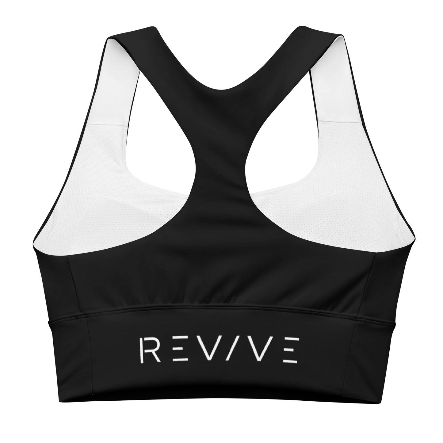 REV/VE ~ Women's Black Longline Sports Bra