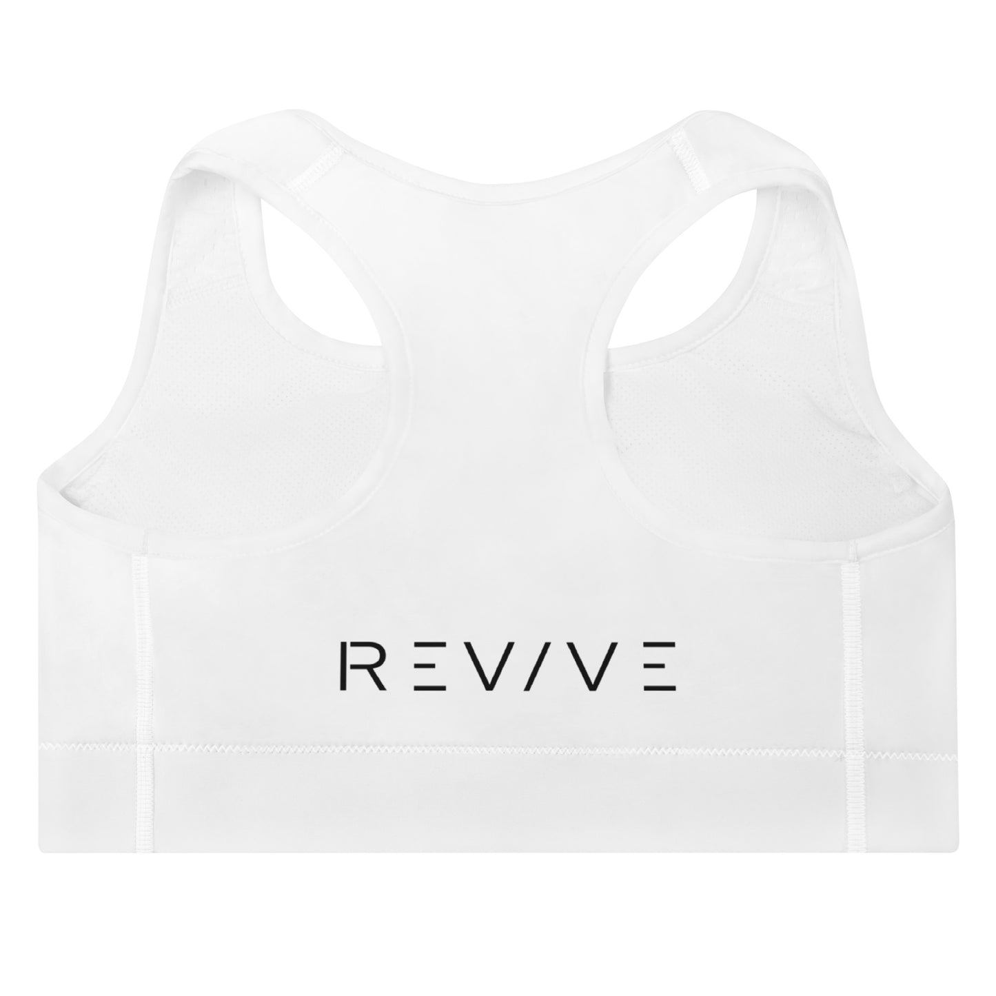 REV/VE ~ Women's White Padded Sports Bra