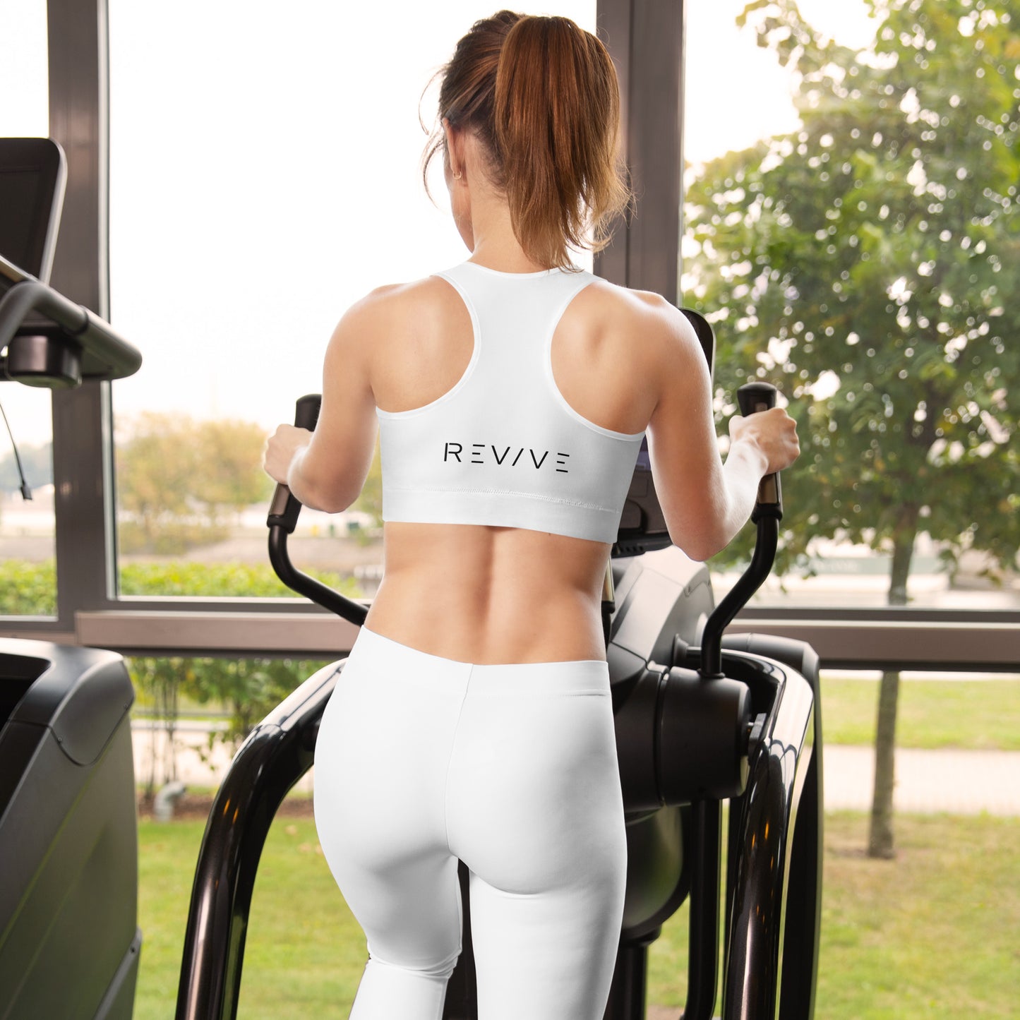 REV/VE ~ Women's White Padded Sports Bra
