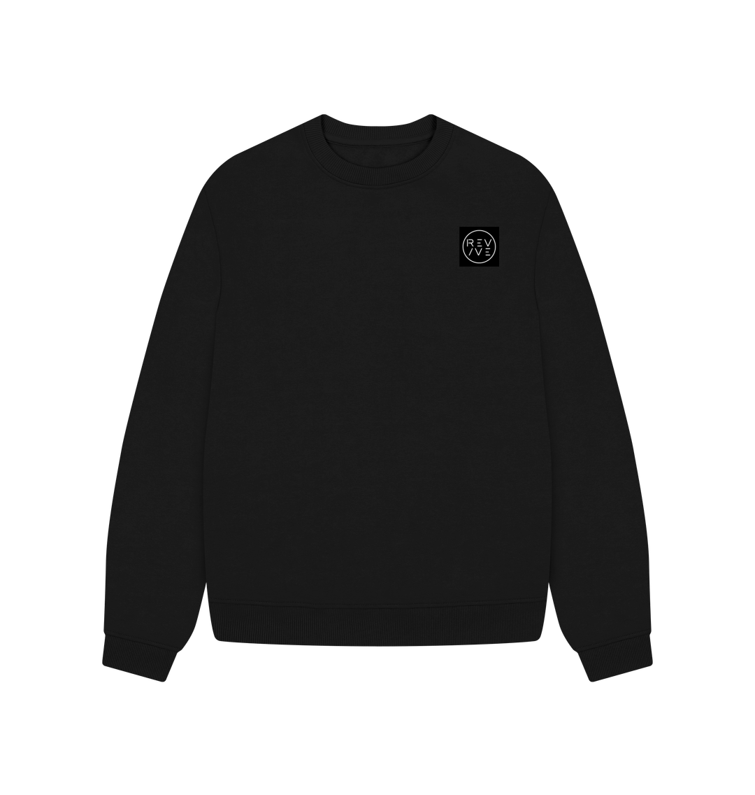 Black REV\/VE ~ Oversized Weekend Sweater