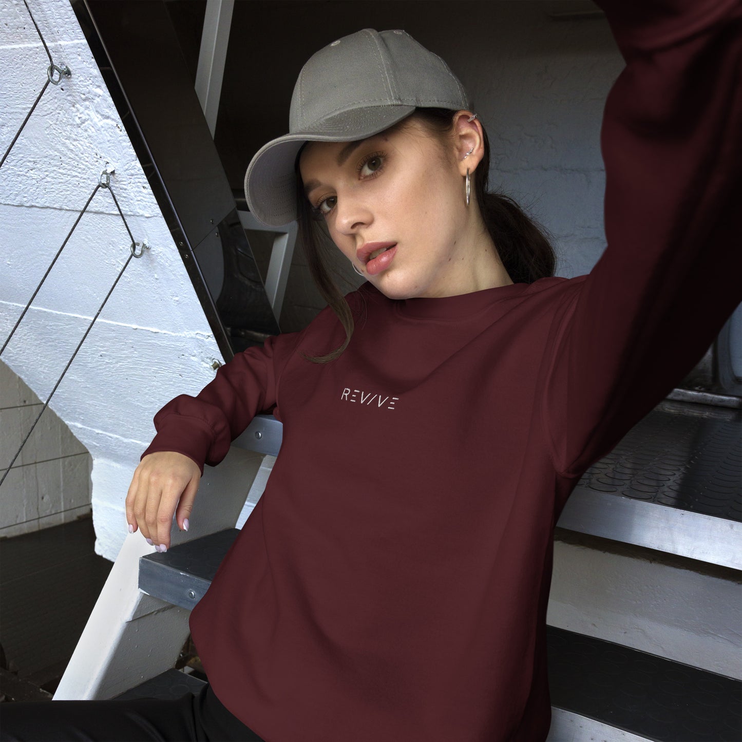 REV/VE ~ Women's Premium Embroidered Sweatshirt