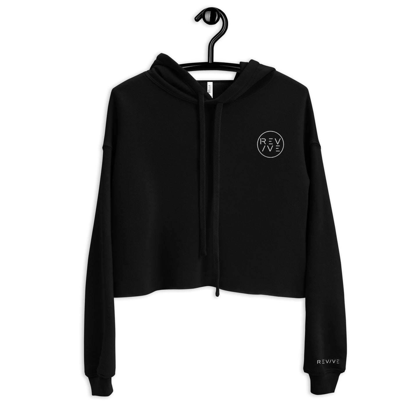 REV/VE ~ Women's Embroidered Crop Hoodie