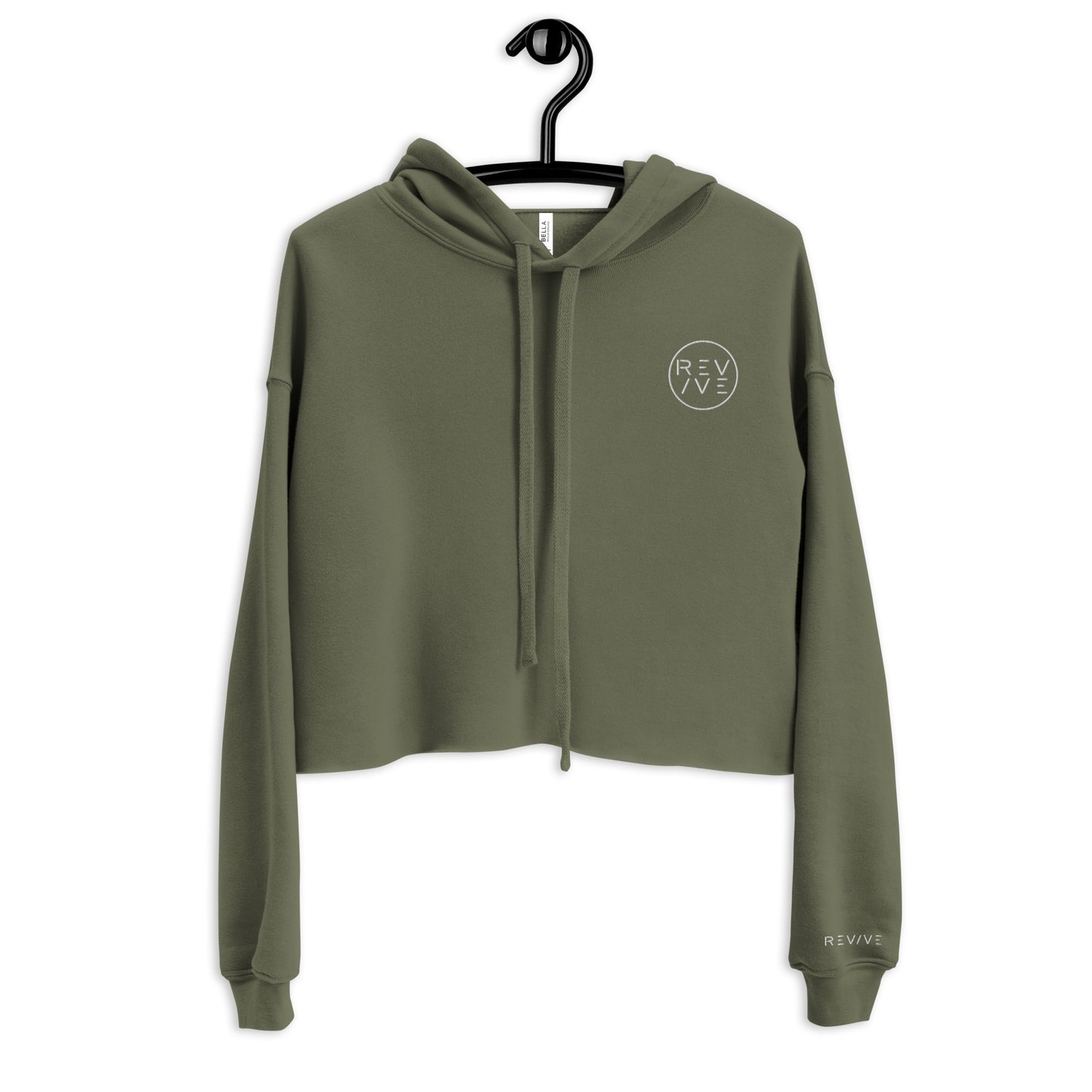 REV/VE ~ Women's Embroidered Crop Hoodie