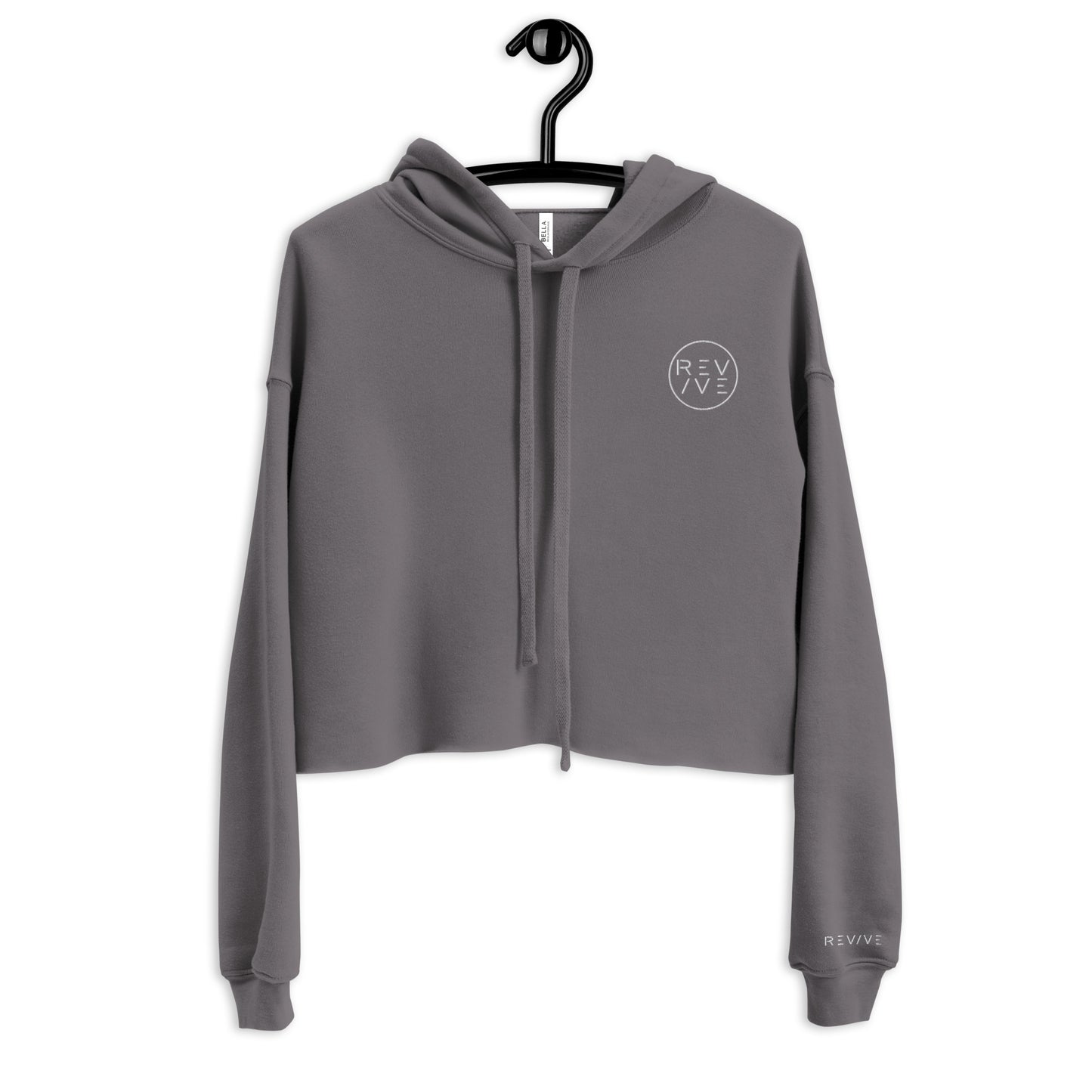 REV/VE ~ Women's Embroidered Crop Hoodie