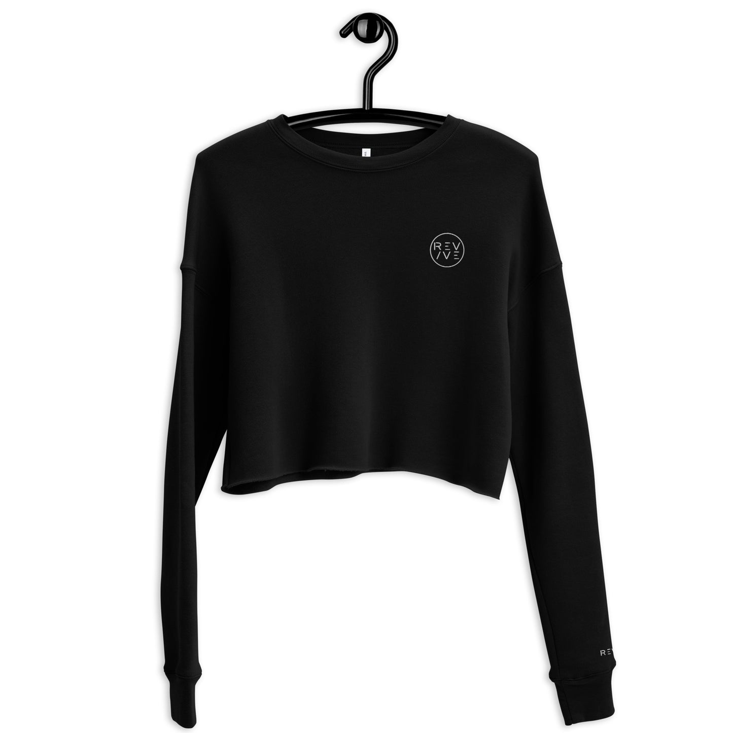 REV/VE ~ Women's Embroidered Crop Sweatshirt
