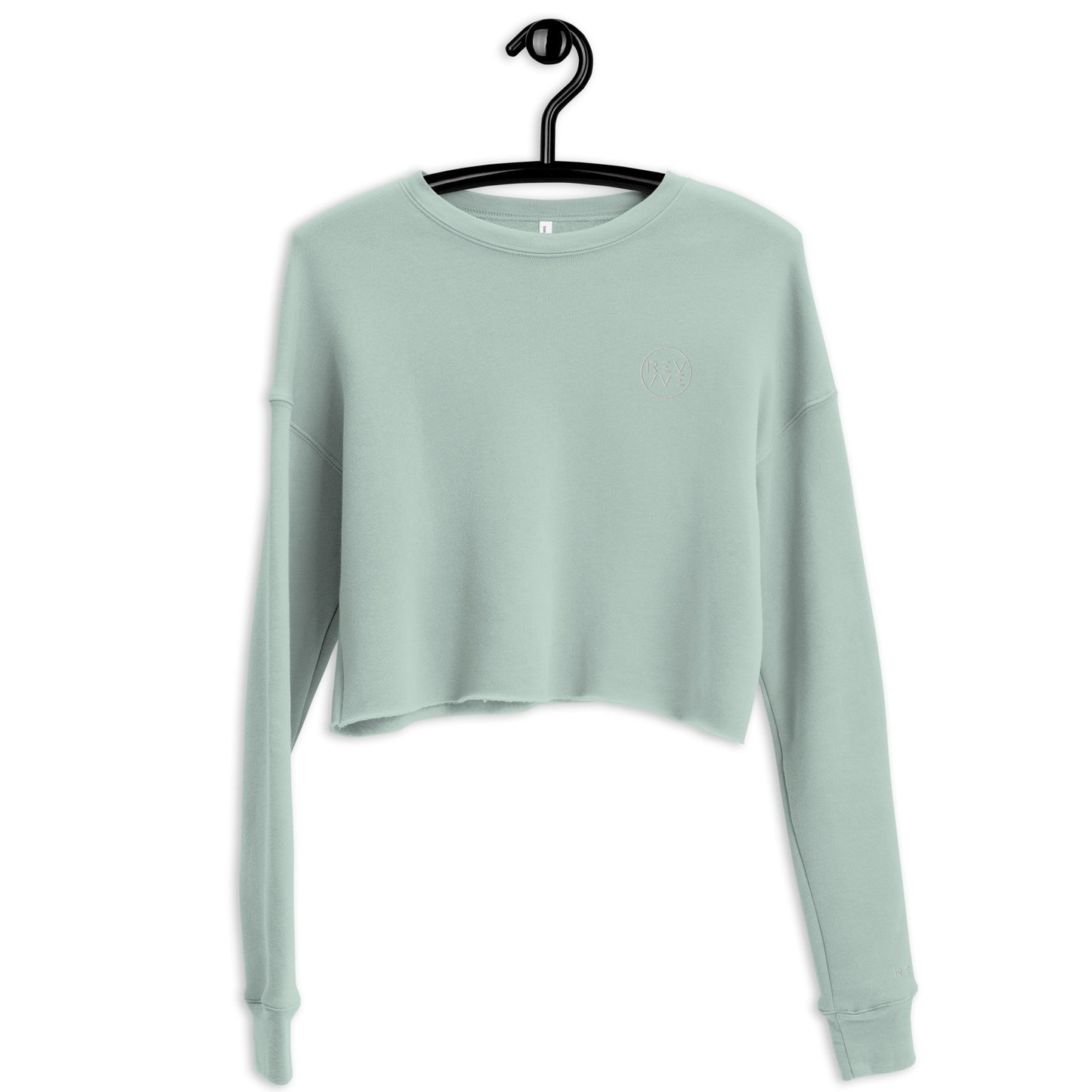 REV/VE ~ Women's Embroidered Crop Sweatshirt