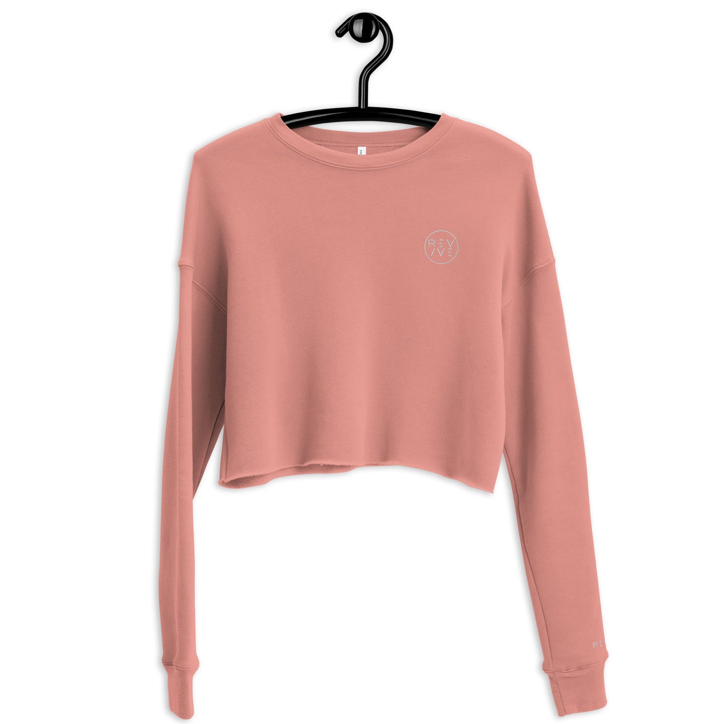 REV/VE ~ Women's Embroidered Crop Sweatshirt
