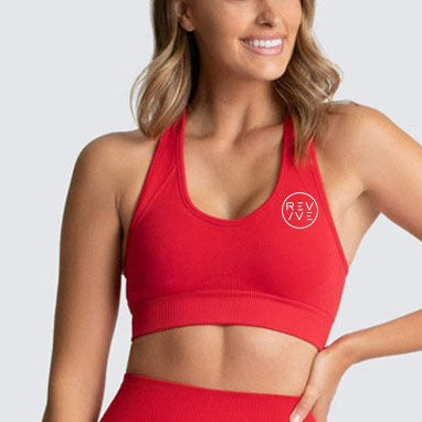 REVIVE ~ Exclusive RA2025 Razor Back Red Sports Bra