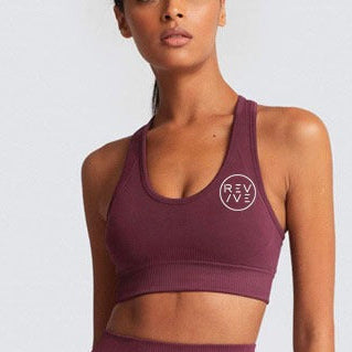 REVIVE ~ Exclusive RA2025 Razor Back Burgundy Sports Bra