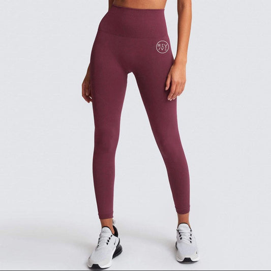 REVIVE ~ Exclusive RA2025 Razor Back Burgundy Leggings